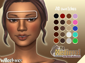 Sims 4 — YeMedieval - Noble Maiden Eyebrows by Willeekmer — BGC 20 swatches Teen - Elder Male - Female Custom thumbnail