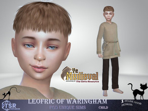 Sims 4 — YeMedieval Leofric of Waringham by Merit_Selket — Leofric is friends with everyone and likes to be outside all