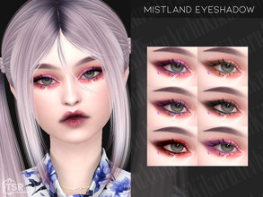 Sims 4 — Mistland Eyeshadow by Kikuruacchi — - It is suitable for Female and Male. ( Teen to Elder ) - 6 swatches - HQ