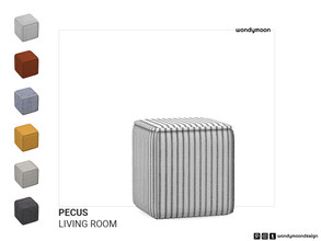 Sims 4 — Pecus Pouffe by wondymoon — Pecus Living Room - Pouffe Wondymoon Sims 4 Creations | 2023