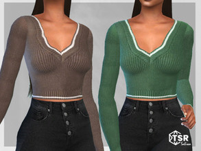 Sims 4 — College V Neck Sweaters by saliwa — College V Neck Sweaters Design by Saliwa