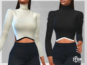 Sims 4 — Puff Sleeve Sweaters by saliwa — Puff Sleeve Sweaters Design by Saliwa