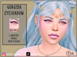 Sims 4 — Gorgina Eyeshadow by Reevaly — 4 Swatches. Teen to Elder. Female. Base Game compatible. Please do not reupload.