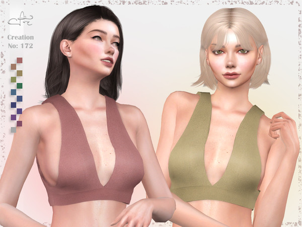 Sims 4 — Creation No: 172 by Asilkan — - 12 Colors - New Mesh (All LODs) - All Texture Maps - HQ Compatible - Custom