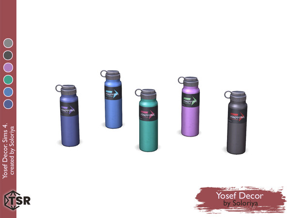Sims 4 — Yosef Decor. Drink by soloriya — Decorative drink. Part of Yosef Decor set. 5 color variations. Category: