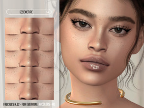 Sims 4 — Freckles N.32 by IzzieMcFire — - Stand alone item with thumbnail - 6 colors - All ages and genders - HQ texture