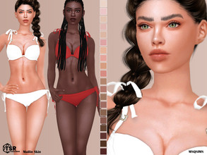 Sims 4 — Mailin Skin by MSQSIMS — This skin for female sims comes in 20 colors from light to dark. It is suitable for