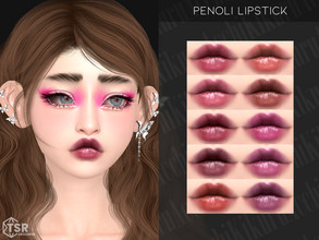 Sims 4 — Penoli Lipstick by Kikuruacchi — - It is suitable for Female and Male. ( Teen to Elder ) - 10 swatches - HQ