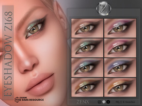 Sims 4 — EYESHADOW Z168 by ZENX — -Base Game -All Age -For Female -8 colors -Works with all of skins -Compatible with HQ