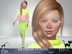 Sims 4 — Mathilda Florine by Merit_Selket — Mathilda is a talkative, but lazy girl Mathilda Florine Child social