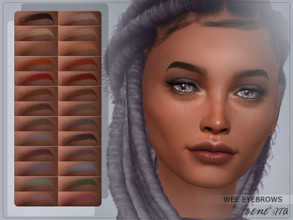Sims 4 — Wee Eyebrows [HQ] by Benevita — Wee Eyebrows HQ Mod Compatible 26 Swatches For Female and Male (Teen to Elder) I
