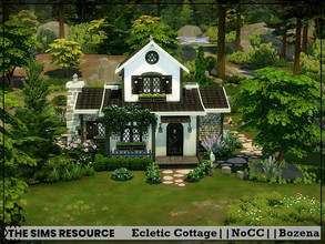 Sims 4 — Ecletic Cottage - Shell by Bozena — The house is located in the Copperdale . Have fun Lot: 20 x 20 Value: $ 15