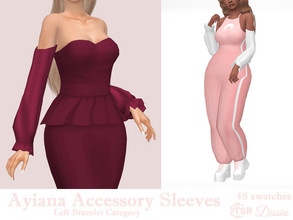 Sims 4 — Ayiana Accessory Sleeves by Dissia — Elegant long accessory sleeves Available in 47 swatches Left Bracelet
