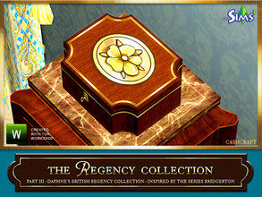 Sims 3 — Daphne's British Regency Decorative Box by Cashcraft — A decorative box with a lock and key for your priceless