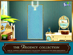 Sims 3 — Daphne's British Regency Wall Panels by Cashcraft — Decorative wall panels will add elegants to your room