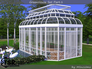 Sims 4 — GreenHouse Part.1 - Doors, Windows by Mincsims — Make your own Greenhouse with Roofs(Part.2) in Sims's house. -2