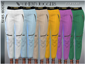 Sims 4 — WOMEN'S JOGGERS by Sims_House — WOMEN'S JOGGERS 15 options Women's jogger pants for The Sims 4.