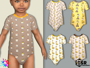 Sims 4 — Toddler Giraffe Onesie by Pelineldis — Cute onesie with giraffe prints.