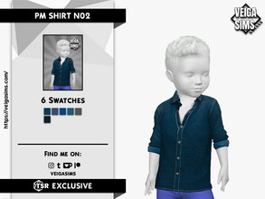 Sims 4 — PM SHIRT N02 by David_Mtv2 — Available in 6 swatches for toddler only. There are two swatches with shades of
