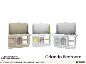 Sims 4 — Orlando Bedroom Little Kitchen by kardofe — Toy kitchenette, works as a side table, in three colour options