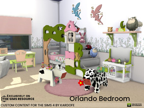 Sims 4 — Orlando Bedroom by kardofe — Children's bedroom inspired by the countryside and nature, in this first part we
