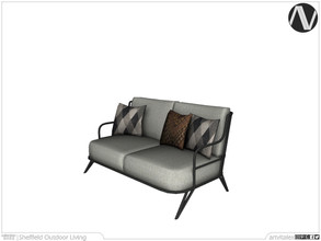 Sims 3 — Sheffield Seat Double by ArtVitalex — Outdoor And Garden Collection | All rights reserved | Belong to 2023