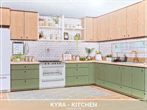 Sims 4 — Kyra Kitchen - TSR Only CC by Mini_Simmer — Room type: Kitchen Size: 5x4 Price: $11,804 Wall Height: Short