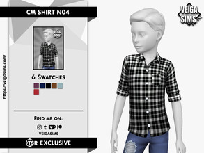 Sims 4 — [Recolor] CM SHIRT N06 by David_Mtv2 — Read the notes before downloading! - For child only; - 6 swatches.