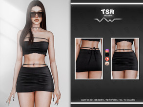 Sims 4 — CLOTHES SET-308 (SKIRT) BD884 by busra-tr — 10 colors Adult-Elder-Teen-Young Adult For Female Custom thumbnail
