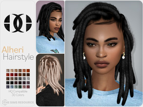Sims 4 — Alheri Hairstyle by DarkNighTt — Alheri Hairstyle is an ethnic, braided long hairstyle with dreadlocks. 30