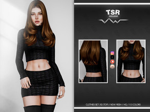 Sims 4 — CLOTHES SET-312 (TOP) BD891 by busra-tr — 10 colors Adult-Elder-Teen-Young Adult For Female Custom thumbnail