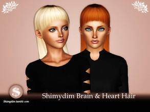 Sims 3 — Brain & Heart Hairstyle - Adult by Shimydimsims — Hi! I hope you will like this hair! It's inspired by