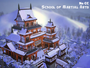 Sims 4 — School of Martial Arts by VirtualFairytales — It's the legacy from an old well-known family who are impressive