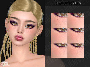 Sims 4 — Bluf Freckles by Kikuruacchi — - It is suitable for Female and Male. ( Toddler to Elder ) - 6 swatches - Moles