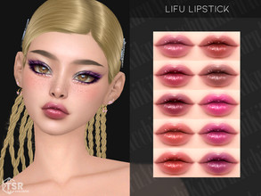 Sims 4 — Lifu Lipstick by Kikuruacchi — - It is suitable for Female and Male. ( Teen to Elder ) - 10 swatches - HQ
