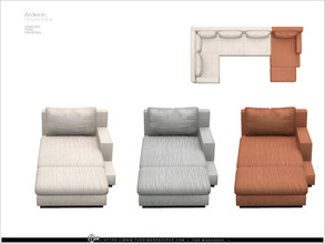 Sims 4 — Ardenn - sofa lounge R by Severinka_ — Right lounge section of modular sofa From the set 'Ardenn living room