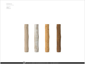 Sims 4 — Ardenn - column SHORT by Severinka_ — Wood round column SHORT From the set 'Ardenn living room construction'