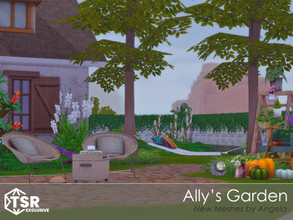Sims 4 — Allys Garden by Angela — Allys Garden, a new sims 4 meshset for your more outdoorsy sims. The set contains a