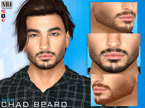 Sims 4 — Chad Beard N28 by MagicHand — Stubble beard in 13 colors - HQ Compatible. Preview - CAS thumbnail Pictures were