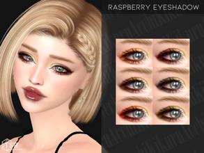 Sims 4 — Raspberry Eyeshadow by Kikuruacchi — - It is suitable for Female and Male. ( Teen to Elder ) - 6 swatches - HQ