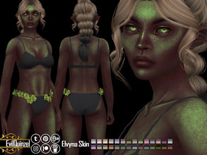 Sims 4 — Elvyna Skin by EvilQuinzel — Another fantasy skin! You can find the perfect skintone for your vampire, fairy,