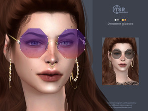 Sims 4 — Dreamer glasses by sugar_owl — Geometric sunglasses for male and female sims. 8 swatches. Teen - Adult - Elder.