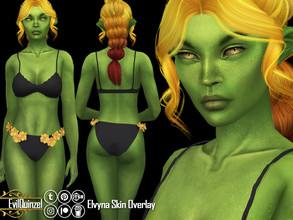 Sims 4 — Elvyna Skin Overlay by EvilQuinzel — This is the overlay version of Elvyna Skin in 5 different options. - Skin