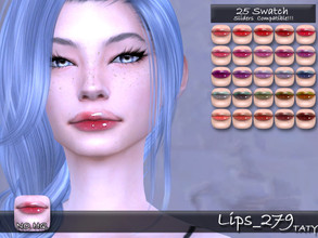 Sims 4 — Lips_279 by tatygagg — - Female, Male - Human, Alien - Teen to Elder - Hq Compatible - Sliders Compatible