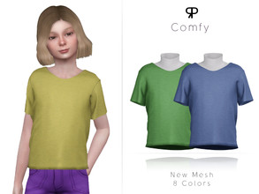 Sims 4 — Comfy by Praft — Praft - Comfy - 8 Colors - New Mesh (All LODs) - All Texture Maps - HQ Compatible - Custom