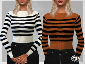 Sims 4 — Long Sleeve Lined Tops by saliwa — Long Sleeve Lined Tops 3 swatches for casual wear