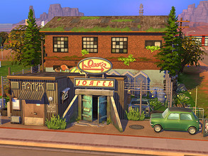 Sims 4 — Underground Club - no CC  by Flubs79 — here is an industrial and a bit shabby underground club for your Sims the
