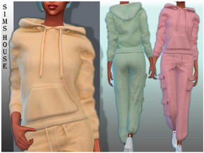 Sims 4 — WOMEN'S SWEATSHIRT by Sims_House — WOMEN'S SWEATSHIRT 5 options. Women's sweatshirt in 5 colors. Pastel shades.