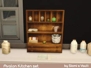 Sims 4 — Avalon III furniture by siomisvault — For your kitchen but also works with all kind of rooms! Hope you like