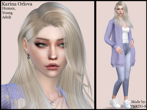 Sims 4 — Karina Orlova by YNRTG-S — All the info about the sim is in the previews. Please don't forget to check the